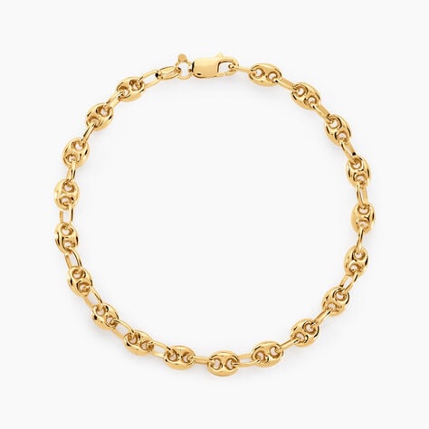 Bracelet Maille Dami Maille Grain De Caf&eacute; Or Jaune - Bracelets cha&icirc;ne Femme | Histoire d&rsquo;Or