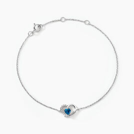Bracelet Or Blanc Eliana Topaze Oxydes - Bracelets Femme | Histoire d’Or