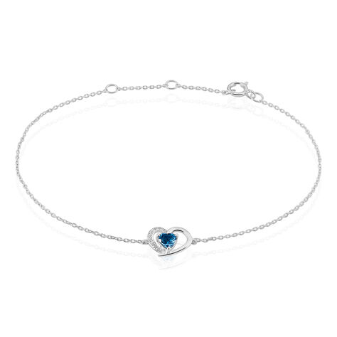 Bracelet Or Blanc Eliana Topaze Oxydes - Bracelets Femme | Histoire d’Or