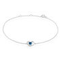 Bracelet Or Blanc Eliana Topaze Oxydes