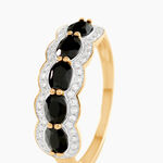 Bague Margaux Or Jaune Agate Et Diamant - Bagues avec pierre Femme | Histoire d&rsquo;Or