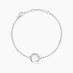 Bracelet Dina Argent Blanc C&eacute;ramique Et Oxyde De Zirconium - Bracelets Femme | Histoire d&rsquo;Or