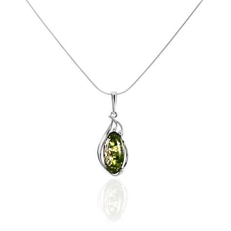 Collier Argent Blanc Elga Ambre - Colliers fantaisie Femme | Histoire d’Or