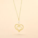 Collier Double Ajoure Or Jaune Perle De Culture - Colliers Femme | Histoire d&rsquo;Or