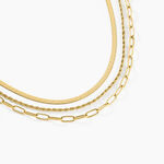 Collier Thika Acier Jaune - Colliers fantaisie Femme | Histoire d&rsquo;Or