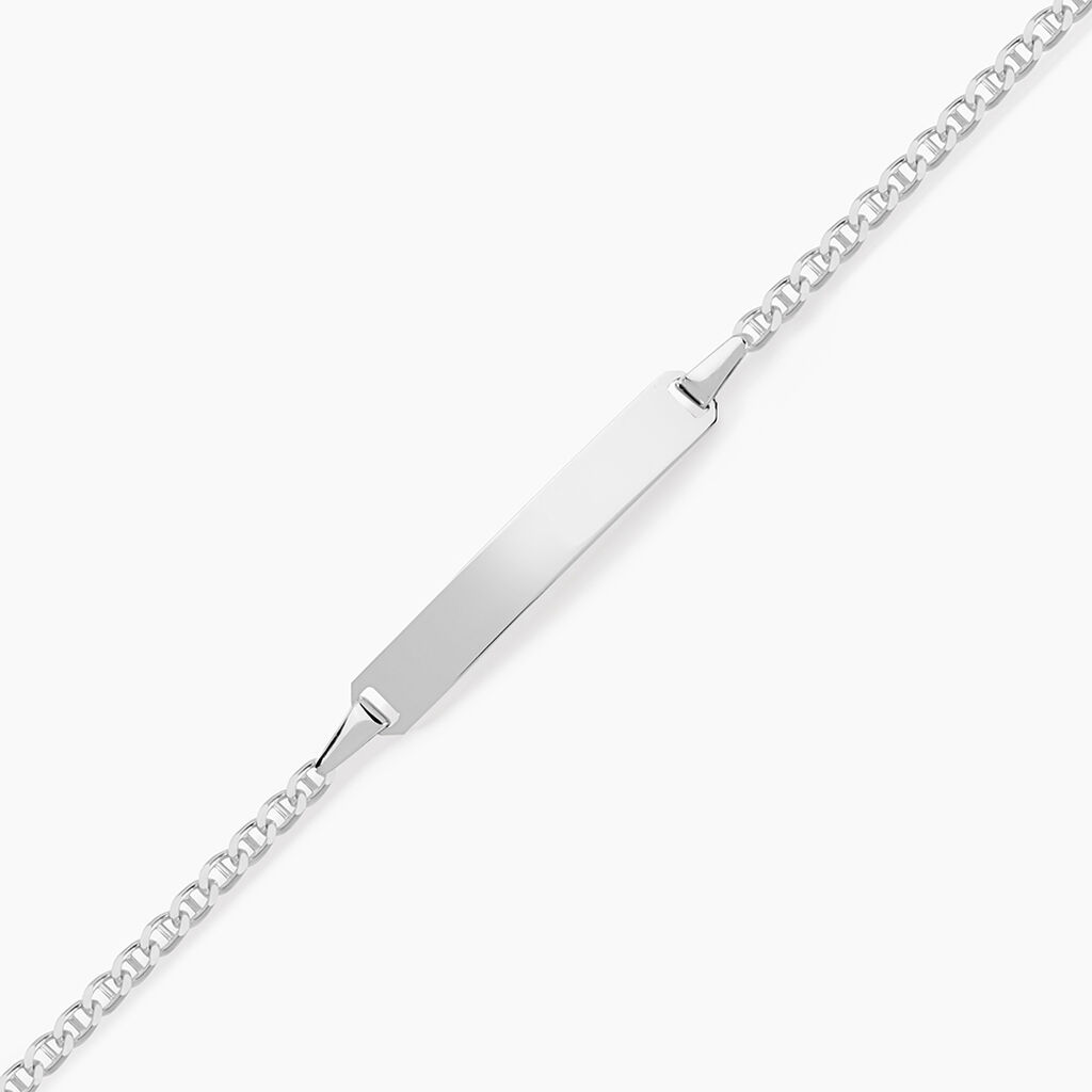 Bracelet Identité Shanah Or Blanc - Bracelets Communion Enfant | Histoire d’Or