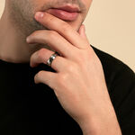 Bague Acier Blanc John - Bagues fantaisie Homme | Histoire d&rsquo;Or