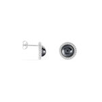 Boucles D'oreilles Puces Adelyne Argent Blanc C&eacute;ramique - Boucles d'oreilles fantaisie Femme | Histoire d&rsquo;Or