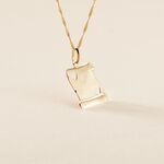 Pendentif Sirona Parchemin Message Or Jaune - Pendentifs Famille | Histoire d&rsquo;Or