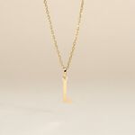 Pendentif Ionia Lettre Or Jaune - Pendentifs Famille | Histoire d&rsquo;Or