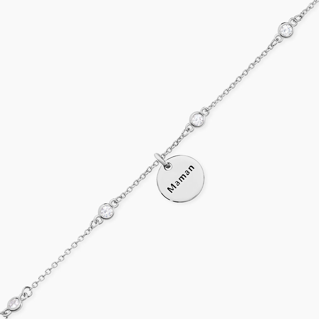Bracelet Moa Argent Blanc Oxyde De Zirconium - F&ecirc;te des m&egrave;res Femme | Histoire d&rsquo;Or
