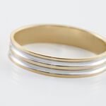 Alliance Aharon Or Bicolore - Alliances Unisex | Histoire d&rsquo;Or