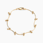 Bracelet Assma Plaqu&eacute; Or Jaune - Bijoux sans pierre Femme | Histoire d&rsquo;Or