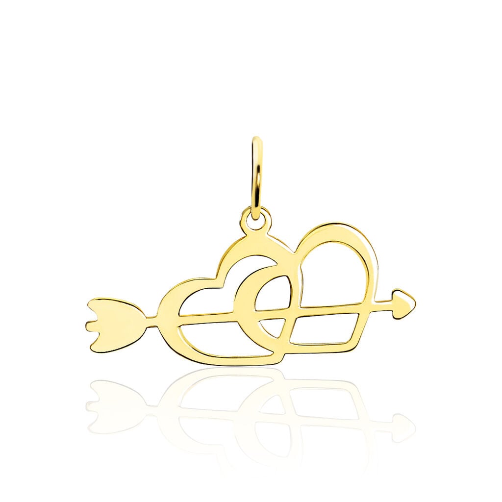Pendentif Eudocie Coeurs Et Fleche Or Jaune - Pendentifs Femme | Histoire d&rsquo;Or