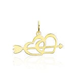 Pendentif Eudocie Coeurs Et Fleche Or Jaune - Pendentifs Femme | Histoire d&rsquo;Or