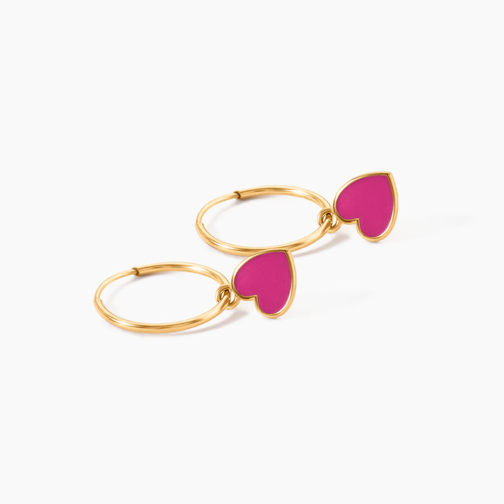 Cr&eacute;oles Elsie Or Jaune - Boucles d'oreilles cr&eacute;oles Enfant | Histoire d&rsquo;Or