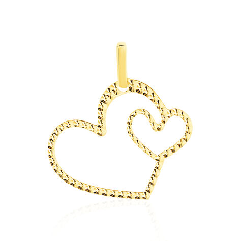 Pendentif Eudocie Coeurs Diamantes Or Jaune - Pendentifs Coeur Femme | Histoire d’Or