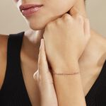 Bracelet Capucin Or Rose Maille Marine Plate - Bracelets cha&icirc;ne Femme | Histoire d&rsquo;Or