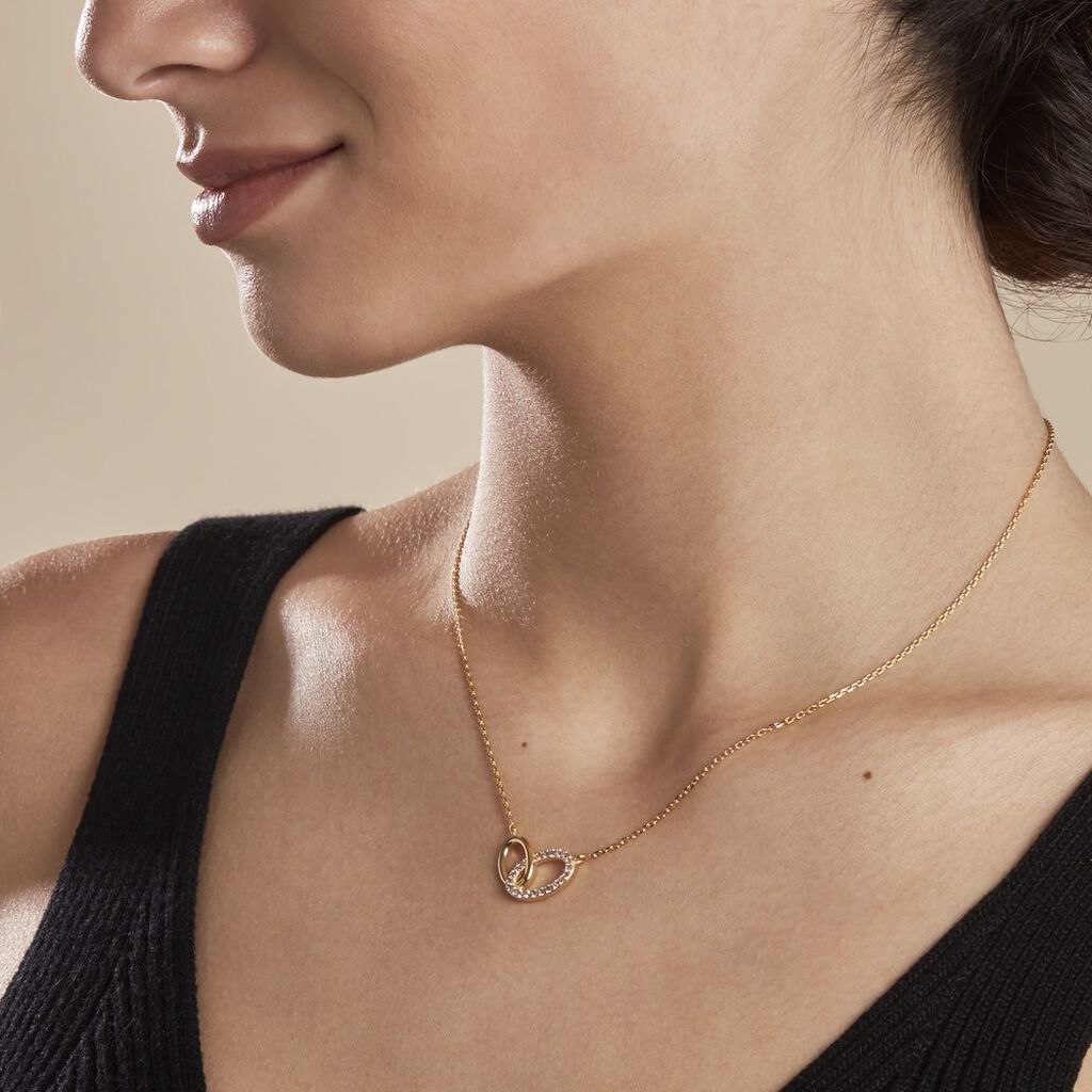 Collier Plaqué Or Kimberlie Oxydes De Zirconium - Colliers fantaisie Femme | Histoire d’Or