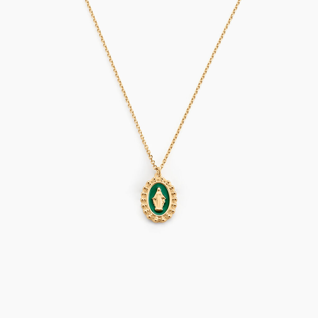 Collier Lueur Coloree Or Jaune - Pendentifs Baptême Famille | Histoire d’Or