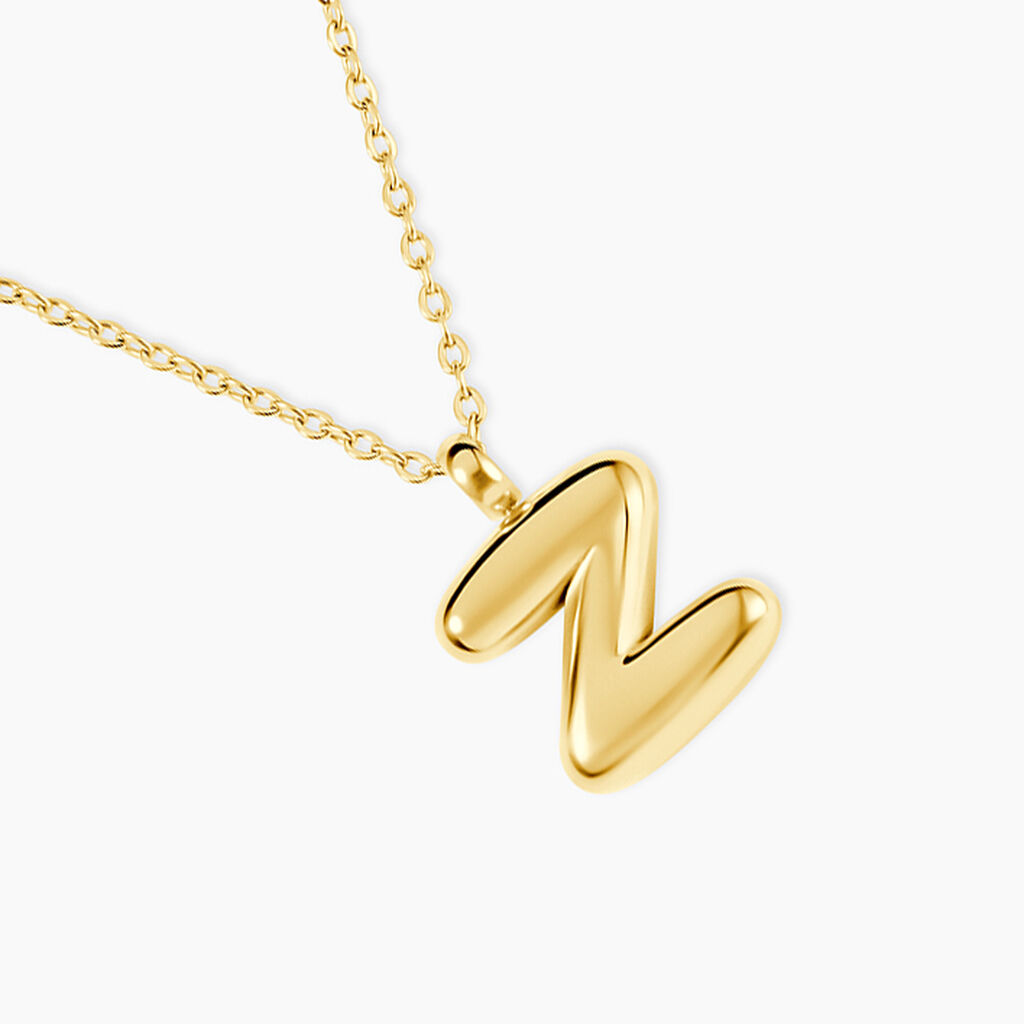 Collier Feliciane Acier Dor&eacute; - Colliers fantaisie Femme | Histoire d&rsquo;Or