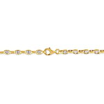Bracelet Carlo Or Bicolore Maille Marine Ronde - Bracelets cha&icirc;ne Femme | Histoire d&rsquo;Or