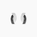 Boucles D'oreilles Puces Oia Or Blanc Diamant - Clous d'oreilles Femme | Histoire d&rsquo;Or