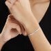 Bracelet Nuriaae Argent Blanc - Bracelets chaîne Femme | Histoire d’Or
