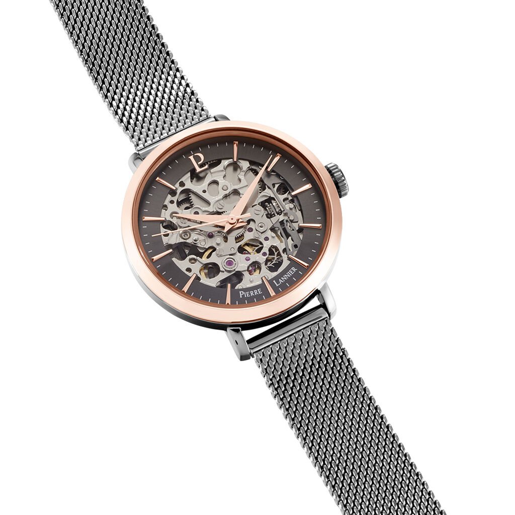 Montre Pierre Lannier Automatique 35 Acier Gris - Montres Femme | Histoire d’Or