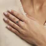 Bague Arzula Or Rose Topaze - Bagues solitaires Femme | Histoire d&rsquo;Or