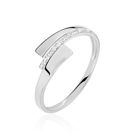 Bague Ainhoa Or Blanc Diamant - Bagues avec pierre Femme | Histoire d’Or