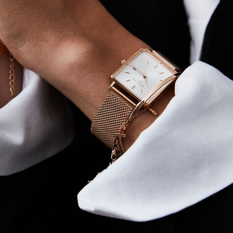 Montre Rosefield The Boxy Blanc - Montres Femme | Histoire d’Or