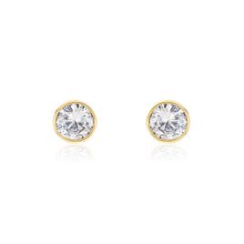 Boucles D'oreilles Puces Plaqué Or Jaune Niclaus Oxyde - Boucles d'oreilles fantaisie Femme | Histoire d’Or