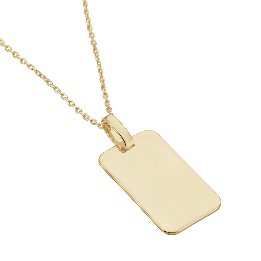 Collier Plaqu&eacute; Or Jaune Idiattis - Colliers Homme | Histoire d&rsquo;Or