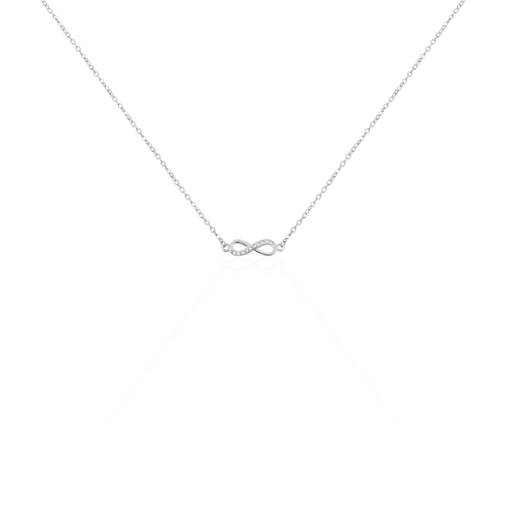 Collier Immortelle Argent Blanc Oxyde De Zirconium - Colliers fantaisie Femme | Histoire d’Or