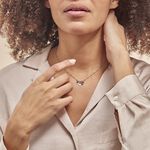 Collier Argent Blanc Paulino Pierres Artificelles - Ras de cou Femme | Histoire d&rsquo;Or