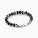 Bracelet Acier Blanc Hantz Pierre De Lave - Bracelets fantaisie Homme | Histoire d’Or