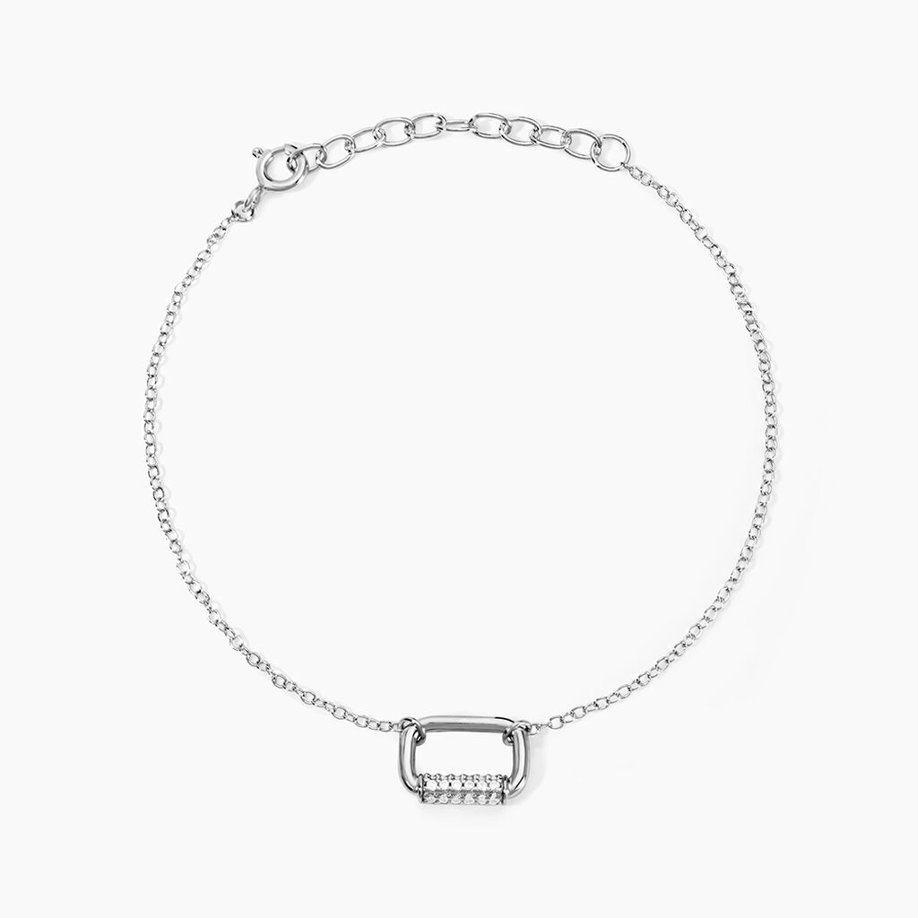 Bracelet Urban Call Argent Blanc Oxyde De Zirconium - Bracelets Femme | Histoire d&rsquo;Or