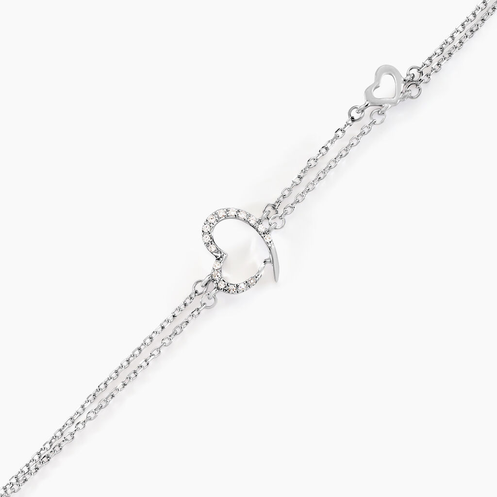 Bracelet Louise Or Blanc Diamant - F&ecirc;te des m&egrave;res Femme | Histoire d&rsquo;Or