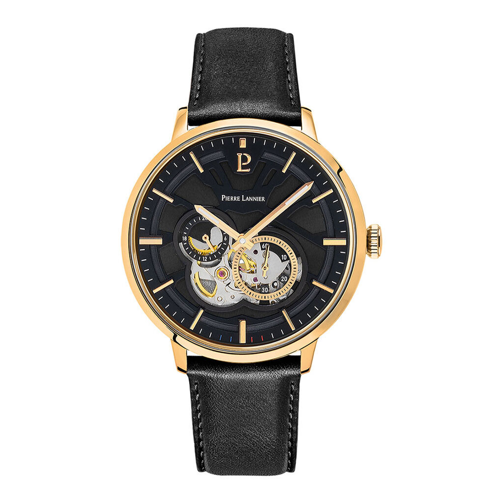 Montre Pierre Lannier Trio Noir - Montres Homme | Histoire d’Or