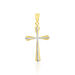 CORANTIN KREUZ 2 Unisex Anhänger Gold Bicolor 375 (9 Karat) Religiöses Kreuz - Pendentifs Communion Unisex | Histoire d’Or
