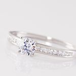 Bague Harem Or Blanc Oxyde - Bagues solitaires Femme | Histoire d&rsquo;Or