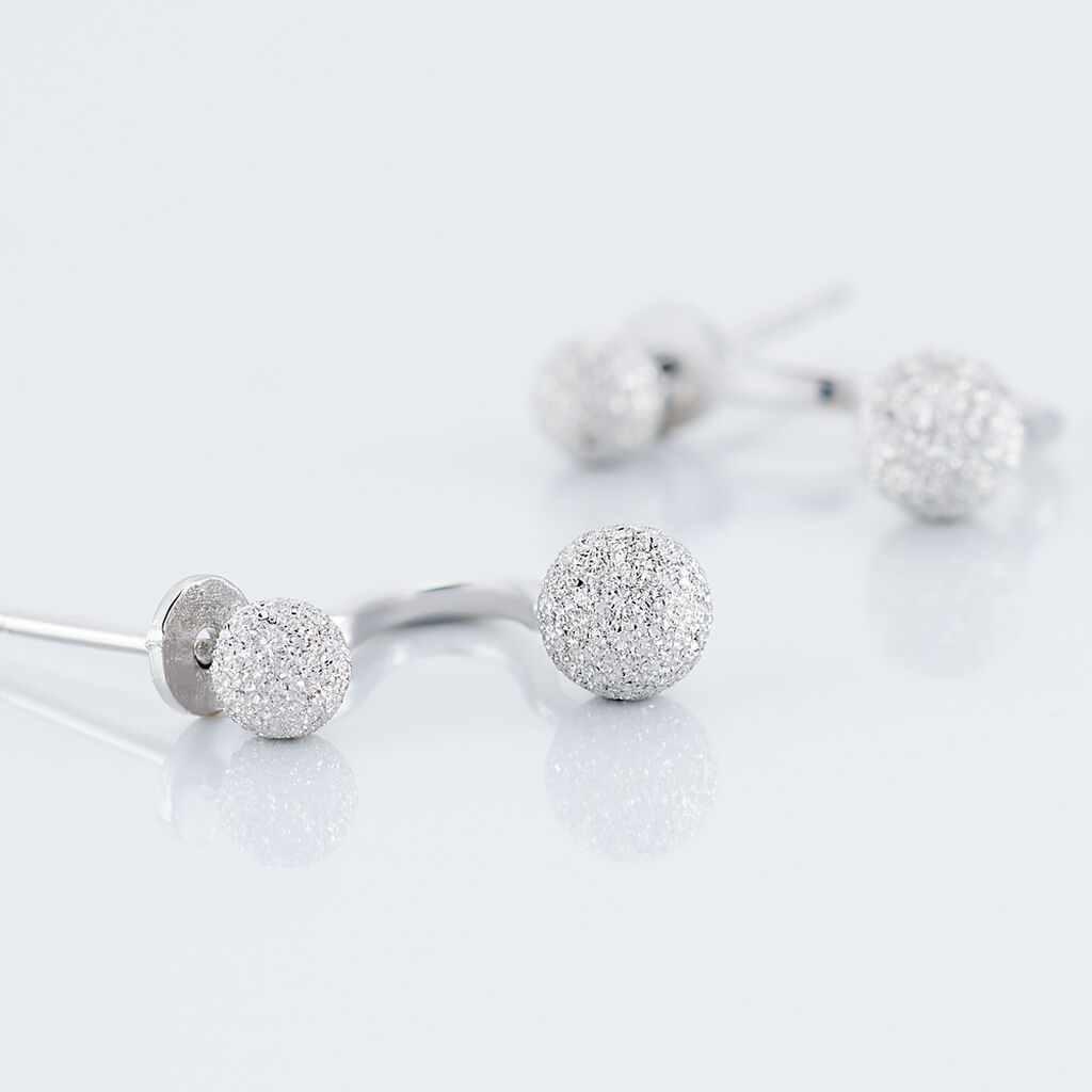 Bijoux D'oreilles Rosely Argent Blanc - Boucles d'oreilles fantaisie Femme | Histoire d&rsquo;Or