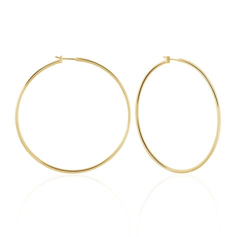 Créoles Ada Lisse Plaqué Or Jaune - Boucles d'oreilles créoles Femme | Histoire d’Or