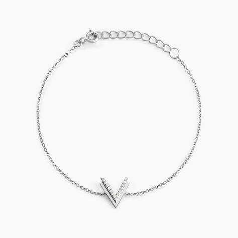 Bracelet Nollia Argent Blanc Oxyde De Zirconium - Bracelets Femme | Histoire d&rsquo;Or
