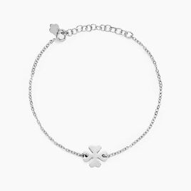 Bracelet Naomie Argent Blanc - Bracelets Trèfle Femme | Histoire d’Or