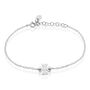 Bracelet Naomie Argent Blanc