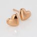 Boucles D'oreilles Puces Lison Or Rose - Boucles d'Oreilles Coeur Enfant | Histoire d’Or