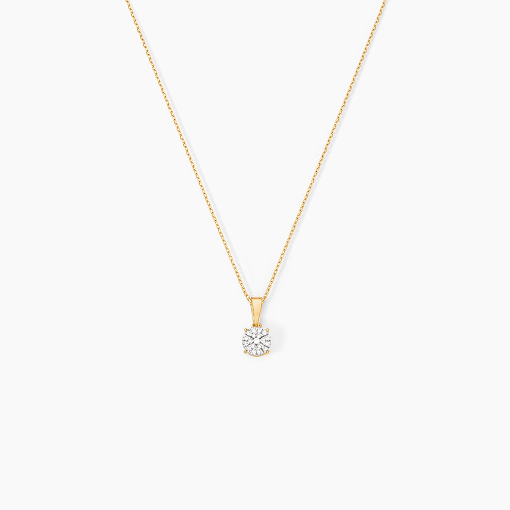 Collier Or Jaune Trecia Diamants - Colliers Femme | Histoire d&rsquo;Or