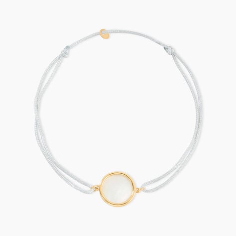 Bracelet Lucky Gems Or Jaune Nacre - Bracelets cordon Femme | Histoire d&rsquo;Or